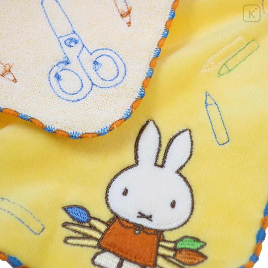 Japan Miffy Jacquard Mini Towel Handkerchief - Artist Yellow - 2
