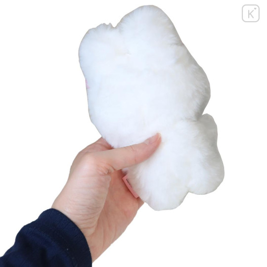 Japan Esther Bunny Magnet Plush Keychain - Heart White - 2