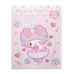 Japan Sanrio Vinyl Sticker - My Sweet Piano : Bunnies Ballerina Rabbit