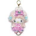Japan Sanrio Plush Mascot Retractable Reel Keychain - My Sweet Piano : Bunnies Ballerina Rabbit - 1