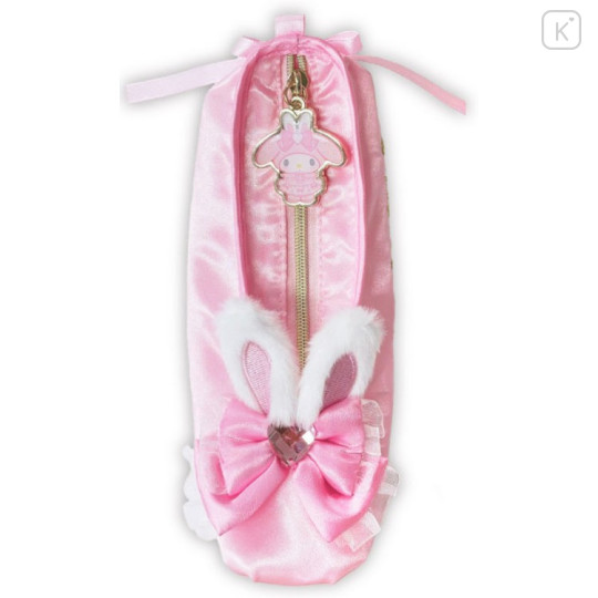 Japan Sanrio Fluffy Plush Pen Case - My Melody : Bunnies Ballerina Rabbit - 1