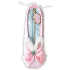 Japan Sanrio Fluffy Plush Pen Case - My Sweet Piano : Bunnies Ballerina Rabbit
