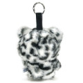 Japan Sanrio Plush Mascot Keychain - Hello Kitty : Fine Face Monochrome Leopard - 2