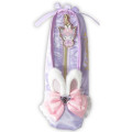 Japan Sanrio Fluffy Plush Pen Case - Kuromi : Bunnies Ballerina Rabbit - 1