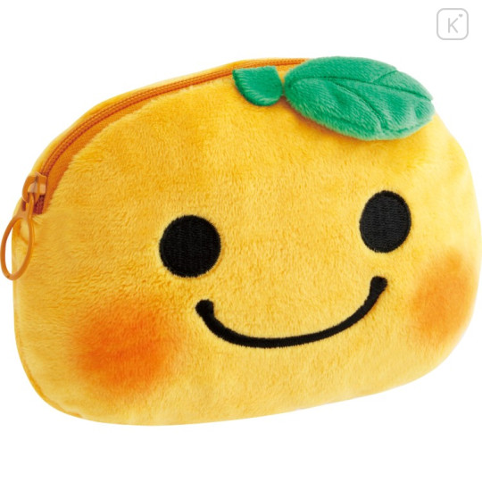 Japan San-X Face-shaped Pouch - Mikan Bouya : Universe San-X Town Smile - 1