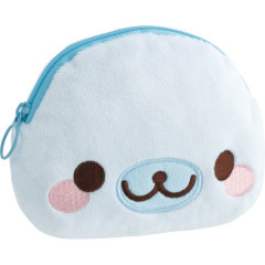 Japan San-X Face-shaped Pouch - Mamegoma : Universe San-X Town Smile