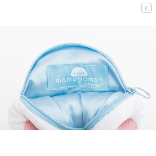 Japan San-X Face-shaped Pouch - Mamegoma : Universe San-X Town Smile - 3