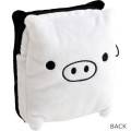 Japan San-X Face-shaped Pouch - Monokuro Boo : Universe San-X Town Smile Black - 2