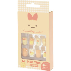 Japan San-X Nail Tips - Sumikko Gurashi : Ebifurai no Shippo Fried Shrimp Tail Flower