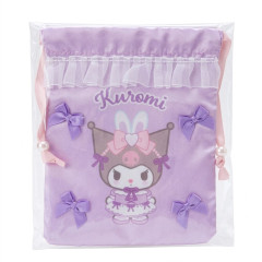 Japan Sanrio Drawstring Bag - Kuromi : Bunnies Ballerina Rabbit