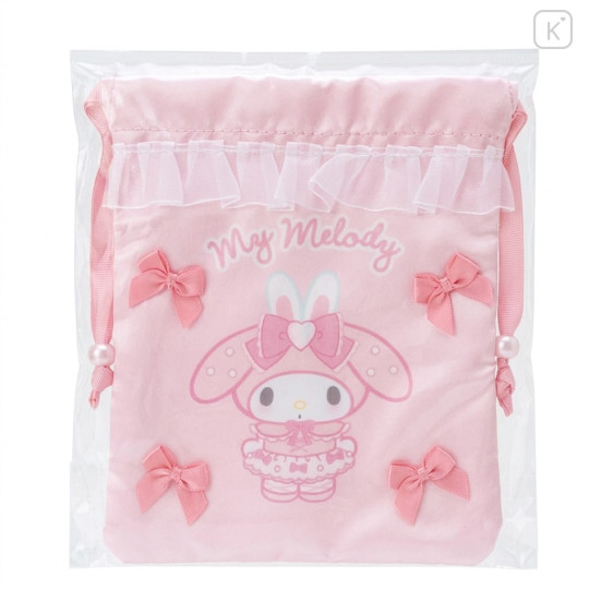 Japan Sanrio Drawstring Bag - My Melody : Bunnies Ballerina Rabbit - 1