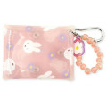 Japan Miffy Multi Clear Case with Carabiner - Orange Flower Bead Bijou - 1