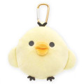 Japan San-X Fluffy Plush Mini Pouch with Carabiner - Kiiroitori - 1