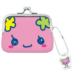 Japan Tamagotchi Mini Gamaguchi Clasp Pouch Coin Purse - Flower Fleur