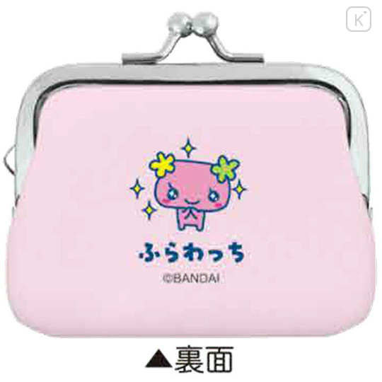Japan Tamagotchi Mini Gamaguchi Clasp Pouch Coin Purse - Flower Fleur - 2
