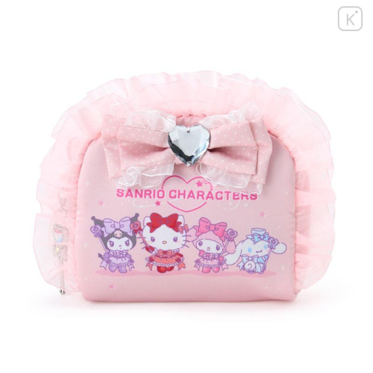 Japan Sanrio Original Cosmetic Pouch - Idol Colorful Dress Frill - 1
