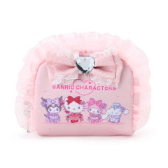 Japan Sanrio Original Cosmetic Pouch - Idol Colorful Dress Frill