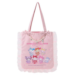 Japan Sanrio Original Tote Bag - Idol Colorful Dress Frill