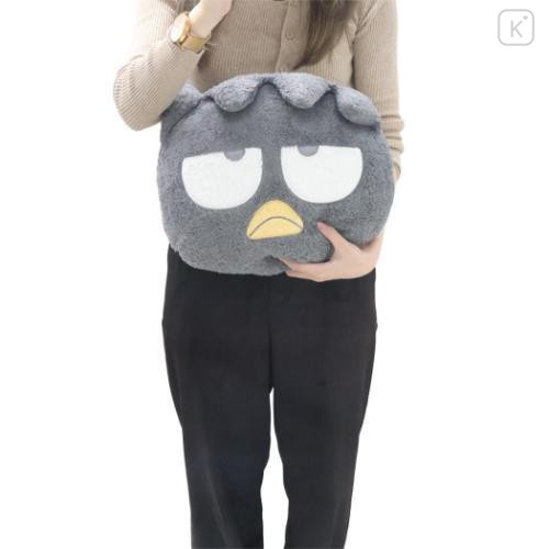 Japan Sanrio Die-cut Cushion - Badtz-maru : Face Marshmallow - 4