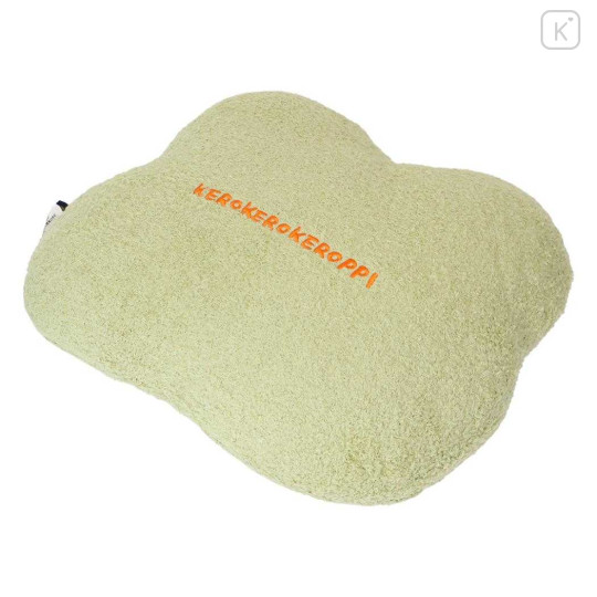 Japan Sanrio Die-cut Cushion - Keroppi : Face Marshmallow - 2