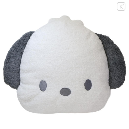 Japan Sanrio Die-cut Cushion - Pochacco : Face Marshmallow - 1