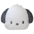 Japan Sanrio Die-cut Cushion - Pochacco : Face Marshmallow - 1
