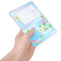 Japan Sanrio Passport Case B7 Book Cover - Usahana : Rainbow Blue Sky - 2