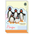 Japan Pingu A6 Notepad - Penguin Happy Family 3D - 1