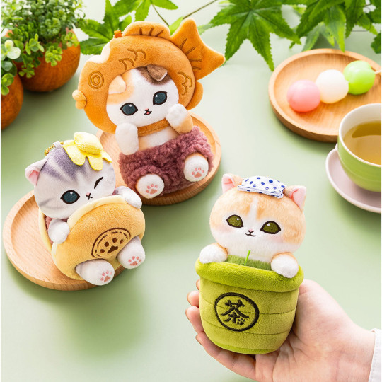 Japan Mofusand Mascot Keychain - Wagashi Japanese Sweets Cat Meow Dorayaki - 2