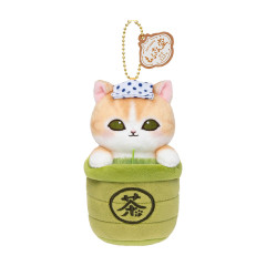 Japan Mofusand Mascot Keychain - Wagashi Japanese Sweets Cat Meow Tea