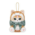 Japan Mofusand Mascot Keychain - Shiba Inu Cat Meow Furoshiki Dog - 1