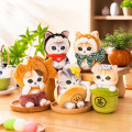 Japan Mofusand Mascot Keychain - Shiba Inu Cat Meow Furoshiki Dog - 3