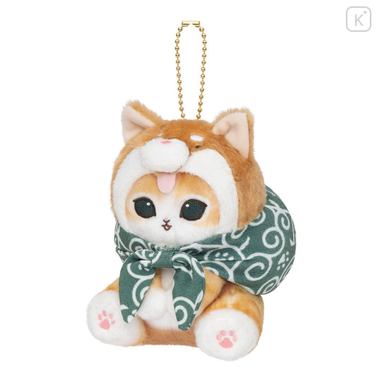 Japan Mofusand Mascot Keychain - Shiba Inu Cat Meow Furoshiki Dog - 5