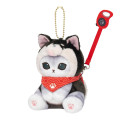 Japan Mofusand Mascot Keychain - Shiba Inu Cat Meow Black Dog - 6