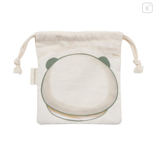 Japan Mofusand Die-cut Drawstring Bag - Panda Cat - 4