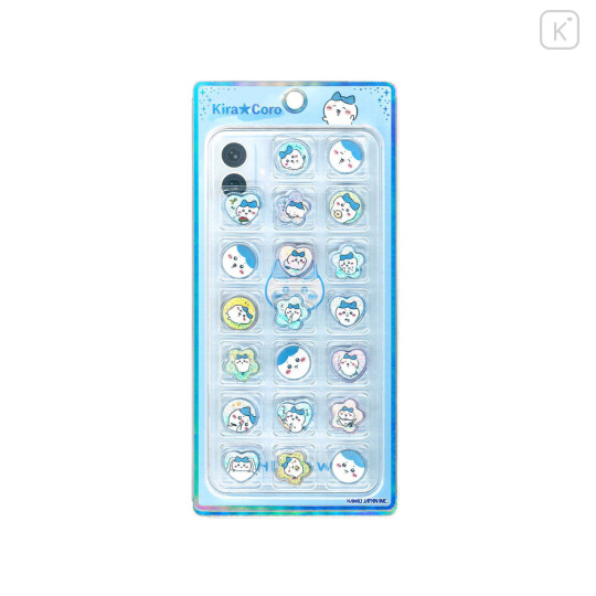 Japan Chiikawa KiraCoro Glass Bead Sticker - Hachiware - 1