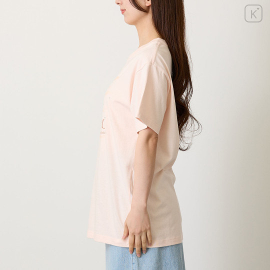 Japan Mofusand T-shirt (L) - Gelato Cat Pale Pink - 6