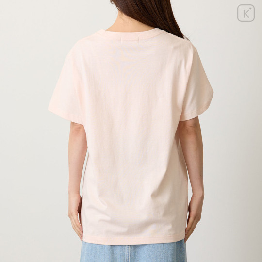 Japan Mofusand T-shirt (M) - Gelato Cat Pale Pink - 7