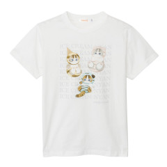 Japan Mofusand T-shirt (L) - Ice Cream Cat White