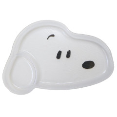 Japan Peanuts Die-cut Plastic Plate - Snoopy : Clear Face White