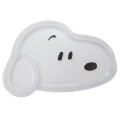 Japan Peanuts Die-cut Plastic Plate - Snoopy : Clear Face White - 1