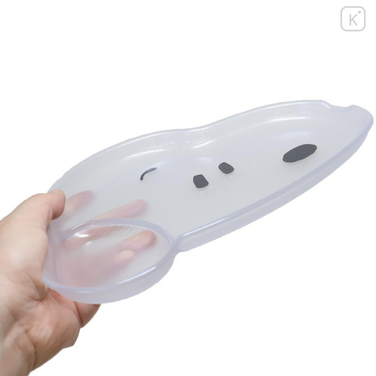 Japan Peanuts Die-cut Plastic Plate - Snoopy : Clear Face White - 2