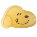 Japan Peanuts Die-cut Plastic Plate - Snoopy : Clear Face Yellow - 1