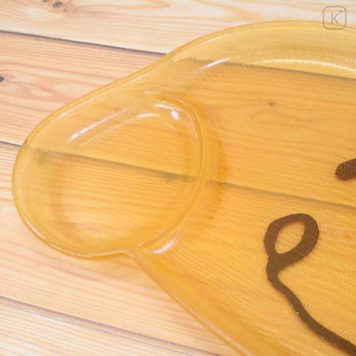 Japan Peanuts Die-cut Plastic Plate - Snoopy : Clear Face Yellow - 4