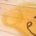 Japan Peanuts Die-cut Plastic Plate - Snoopy : Clear Face Yellow - 4