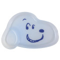 Japan Peanuts Die-cut Plastic Plate - Snoopy : Clear Face Blue - 1