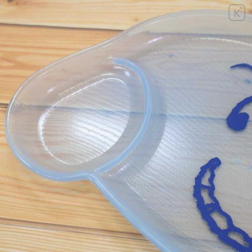 Japan Peanuts Die-cut Plastic Plate - Snoopy : Clear Face Blue - 4