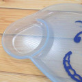 Japan Peanuts Die-cut Plastic Plate - Snoopy : Clear Face Blue - 4