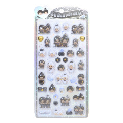 Japan Monchhichi Pop Seal Hologram 3D Sticker - Monochrome