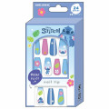 Japan Disney Nail Tips - Stitch : Hawaii Blue Pink - 1